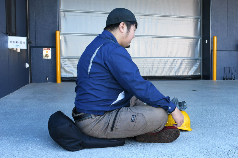 屋外の休憩に